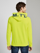 Hoodie mit Print - Männer - bright neon yellow Hoodie mit Print - Männer - bright neon yellow - 2 - TOM TAILOR