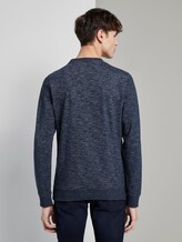 Printed sweatshirt - Men - Sky Captain Blue Non-Solid Printed sweatshirt - Men - Sky Captain Blue Non-Solid - 2 - TOM TAILOR Denim