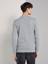 Sweatshirt mit Print - Männer - Light Stone Grey Melange Sweatshirt mit Print - Männer - Light Stone Grey Melange - 2 - TOM TAILOR Denim