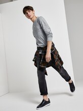Sweatshirt mit Print - Männer - Light Stone Grey Melange Sweatshirt mit Print - Männer - Light Stone Grey Melange - 3 - TOM TAILOR Denim