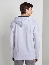 Hoodie with print on the sleeve - Men - White Hoodie with print on the sleeve - Men - White - 2 - TOM TAILOR Denim