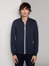Sweatjacke mit Stehkragen - Männer - Sky Captain Blue Sweatjacke mit Stehkragen - Männer - Sky Captain Blue - 1 - TOM TAILOR Denim