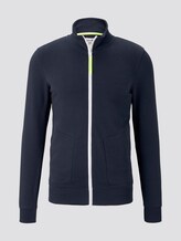 Sweatjacke mit Stehkragen - Männer - Sky Captain Blue Sweatjacke mit Stehkragen - Männer - Sky Captain Blue - 7 - TOM TAILOR Denim