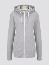 sweat jas met hoodie - Mannen - Light Stone Grey Melange sweat jas met hoodie - Mannen - Light Stone Grey Melange - 7 - TOM TAILOR Denim