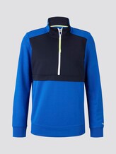 Half-Zip Sweatshirt - Männer - bright king blue Half-Zip Sweatshirt - Männer - bright king blue - 7 - TOM TAILOR Denim