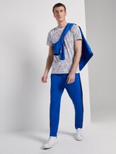 Jogginghose mit Tape - Männer - bright king blue Jogginghose mit Tape - Männer - bright king blue - 3 - TOM TAILOR Denim