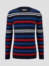 Gestreifter Strickpullover - Männer - navy multicolored stripe Gestreifter Strickpullover - Männer - navy multicolored stripe - 7 - TOM TAILOR Denim