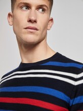 Gestreifter Strickpullover - Männer - navy multicolored stripe Gestreifter Strickpullover - Männer - navy multicolored stripe - 9 - TOM TAILOR Denim