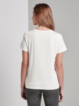 T-shirt mit Blumen-Print - Frauen - Whisper White T-shirt mit Blumen-Print - Frauen - Whisper White - 2 - TOM TAILOR