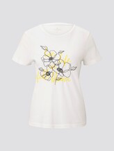 T-shirt mit Blumen-Print - Frauen - Whisper White T-shirt mit Blumen-Print - Frauen - Whisper White - 7 - TOM TAILOR
