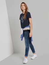 T-shirt mit Blumen-Print - Frauen - Sky Captain Blue T-shirt mit Blumen-Print - Frauen - Sky Captain Blue - 3 - TOM TAILOR