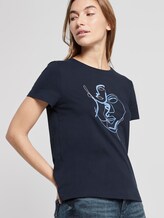 T-shirt mit Blumen-Print - Frauen - Sky Captain Blue T-shirt mit Blumen-Print - Frauen - Sky Captain Blue - 5 - TOM TAILOR