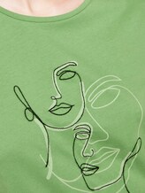 T-shirt mit Blumen-Print - Frauen - sundried turf green T-shirt mit Blumen-Print - Frauen - sundried turf green - 9 - TOM TAILOR