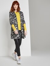 gestreiftes langarmshirt mit stickerei - Frauen - yellow white double stripe gestreiftes langarmshirt mit stickerei - Frauen - yellow white double stripe - 3 - TOM TAILOR