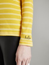 gestreiftes langarmshirt mit stickerei - Frauen - yellow white double stripe gestreiftes langarmshirt mit stickerei - Frauen - yellow white double stripe - 9 - TOM TAILOR