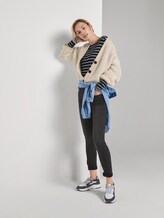 gestreiftes langarmshirt mit stickerei - Frauen - navy white double stripe gestreiftes langarmshirt mit stickerei - Frauen - navy white double stripe - 3 - TOM TAILOR
