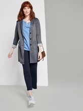 7/8 Arm Shirt mit Henley-Ausschnitt - Frauen - sea blue 7/8 Arm Shirt mit Henley-Ausschnitt - Frauen - sea blue - 3 - TOM TAILOR