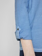 7/8 Arm Shirt mit Henley-Ausschnitt - Frauen - sea blue 7/8 Arm Shirt mit Henley-Ausschnitt - Frauen - sea blue - 9 - TOM TAILOR