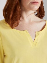 7/8 Arm Shirt mit Henley-Ausschnitt - Frauen - jasmine yellow 7/8 Arm Shirt mit Henley-Ausschnitt - Frauen - jasmine yellow - 10 - TOM TAILOR