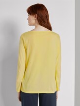 7/8 Arm Shirt mit Henley-Ausschnitt - Frauen - jasmine yellow 7/8 Arm Shirt mit Henley-Ausschnitt - Frauen - jasmine yellow - 2 - TOM TAILOR