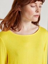 Meliertes Langarmshirt mit Knoten-Detail - Frauen - jasmine yellow melange Meliertes Langarmshirt mit Knoten-Detail - Frauen - jasmine yellow melange - 10 - TOM TAILOR