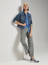 Long-sleeved shirt in a crinkle look with knot details - Women - sea blue Long-sleeved shirt in a crinkle look with knot details - Women - sea blue - 3 - TOM TAILOR