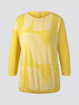 3/4 sleeve shirt with letter print and bat sleeves - Women - jasmine yellow 3/4 sleeve shirt with letter print and bat sleeves - Women - jasmine yellow - 7 - TOM TAILOR
