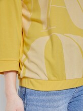 3/4 sleeve shirt with letter print and bat sleeves - Women - jasmine yellow 3/4 sleeve shirt with letter print and bat sleeves - Women - jasmine yellow - 9 - TOM TAILOR