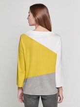 3/4 Arm Shirt im Colorblocking-Look - Frauen - jasmine yellow 3/4 Arm Shirt im Colorblocking-Look - Frauen - jasmine yellow - 2 - TOM TAILOR