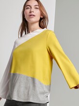 3/4 Arm Shirt im Colorblocking-Look - Frauen - jasmine yellow 3/4 Arm Shirt im Colorblocking-Look - Frauen - jasmine yellow - 5 - TOM TAILOR