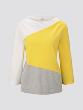 3/4 Arm Shirt im Colorblocking-Look - Frauen - jasmine yellow 3/4 Arm Shirt im Colorblocking-Look - Frauen - jasmine yellow - 7 - TOM TAILOR