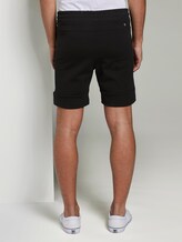 Technische Sweatshorts mit Kordelbund - Männer - Black Technische Sweatshorts mit Kordelbund - Männer - Black - 2 - TOM TAILOR Denim