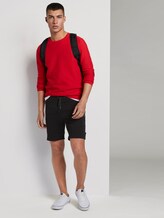 Technische Sweatshorts mit Kordelbund - Männer - Black Technische Sweatshorts mit Kordelbund - Männer - Black - 3 - TOM TAILOR Denim