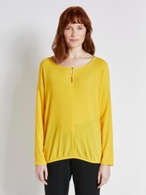 Langarmshirt mit Cut-Outs - Frauen - jasmine yellow Langarmshirt mit Cut-Outs - Frauen - jasmine yellow - 1 - TOM TAILOR