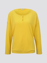 Langarmshirt mit Cut-Outs - Frauen - jasmine yellow Langarmshirt mit Cut-Outs - Frauen - jasmine yellow - 7 - TOM TAILOR
