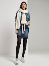 Denim rok met riem tot knoop - Vrouwen - dark stone wash denim Denim rok met riem tot knoop - Vrouwen - dark stone wash denim - 3 - TOM TAILOR