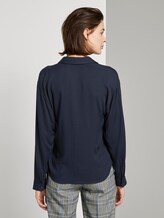 Blouse met V-hals - Vrouwen - Sky Captain Blue Blouse met V-hals - Vrouwen - Sky Captain Blue - 2 - TOM TAILOR