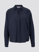 Blouse met V-hals - Vrouwen - Sky Captain Blue Blouse met V-hals - Vrouwen - Sky Captain Blue - 7 - TOM TAILOR