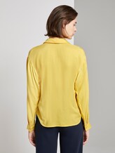 Bluse mit V-Ausschnitt - Frauen - jasmine yellow Bluse mit V-Ausschnitt - Frauen - jasmine yellow - 2 - TOM TAILOR