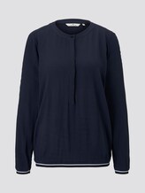 Blouse in a crincle look - Women - Sky Captain Blue Blouse in a crincle look - Women - Sky Captain Blue - 7 - TOM TAILOR
