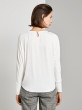 Crêpe-Bluse mit Knoten-Detail - Frauen - Whisper White Crêpe-Bluse mit Knoten-Detail - Frauen - Whisper White - 2 - TOM TAILOR