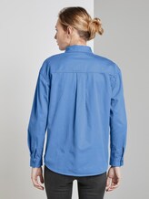 Oversized Bluse aus Twill - Frauen - sea blue Oversized Bluse aus Twill - Frauen - sea blue - 2 - TOM TAILOR