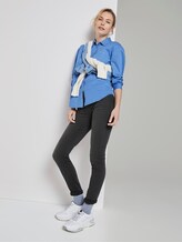 Oversized Bluse aus Twill - Frauen - sea blue Oversized Bluse aus Twill - Frauen - sea blue - 3 - TOM TAILOR
