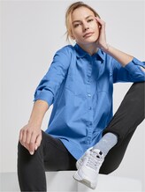 Oversized Bluse aus Twill - Frauen - sea blue Oversized Bluse aus Twill - Frauen - sea blue - 5 - TOM TAILOR