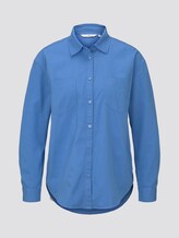 Oversized Bluse aus Twill - Frauen - sea blue Oversized Bluse aus Twill - Frauen - sea blue - 7 - TOM TAILOR