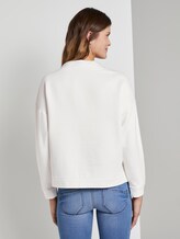Sweatshirt mit Stehkragen - Frauen - Whisper White Sweatshirt mit Stehkragen - Frauen - Whisper White - 1 - TOM TAILOR