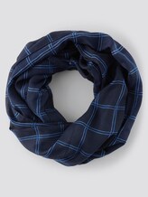 Gemusterter Schlauchschal - Frauen - navy blue grid check Gemusterter Schlauchschal - Frauen - navy blue grid check - 7 - TOM TAILOR
