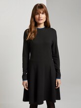 Strukturiertes Jersey Skater-Kleid - Frauen - Deep Black Strukturiertes Jersey Skater-Kleid - Frauen - Deep Black - 1 - TOM TAILOR Denim