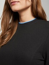 Strukturiertes Jersey Skater-Kleid - Frauen - Deep Black Strukturiertes Jersey Skater-Kleid - Frauen - Deep Black - 10 - TOM TAILOR Denim