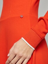 Strukturiertes Jersey Skater-Kleid - Frauen - signal red Strukturiertes Jersey Skater-Kleid - Frauen - signal red - 10 - TOM TAILOR Denim